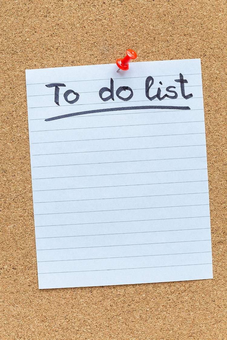 Hjerneskade to do list